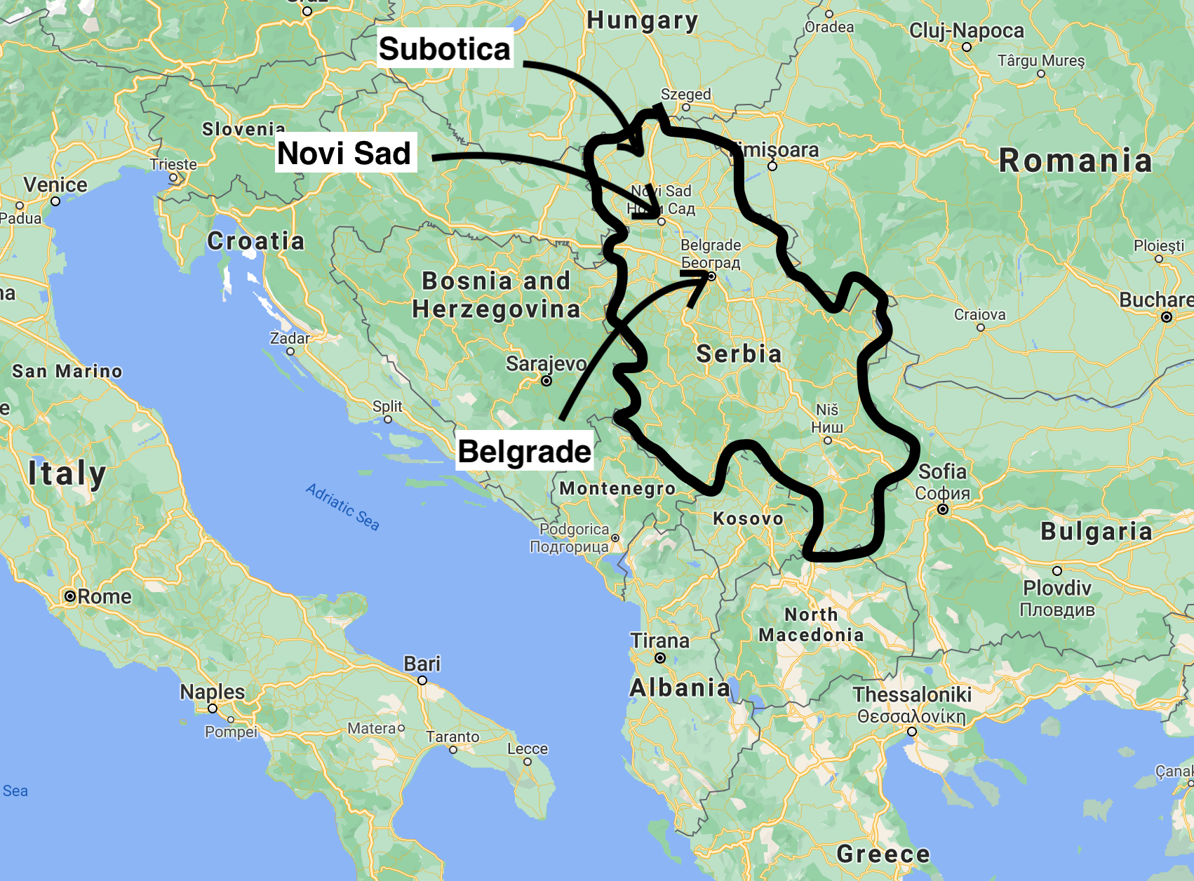 A Quick Route Through Serbia